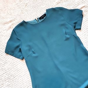 Olivaceous Teal Short Sleeve Mini Dress. S. GUC.